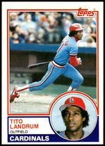 1983 Topps Base Set #337 Tito Landrum