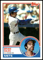 1983 Topps Base Set #548 Brian Giles