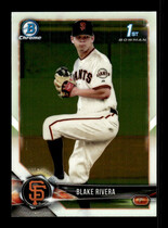 2018 Bowman Chrome Draft #BDC-80 Blake Rivera