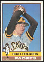 1976 Topps Base Set #611 Rich Folkers