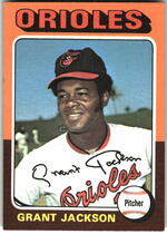 1975 Topps Base Set #303 Grant Jackson