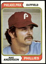 1974 Topps Base Set #619 Mike Anderson