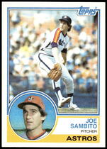 1983 Topps Base Set #662 Joe Sambito