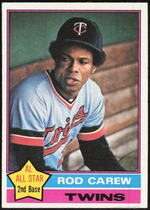 1976 Topps Base Set #400 Rod Carew