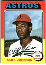1975 Topps Base Set #143 Cliff Johnson