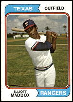 1974 Topps Base Set #401 Elliott Maddox
