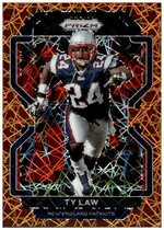 2021 Panini Prizm Prizm Orange Lazer #103 Ty Law