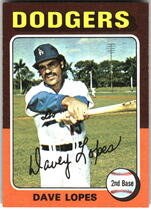 1975 Topps Base Set #93 Davey Lopes