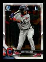 2018 Bowman Chrome Draft #BDC-89 Korey Holland