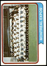 1974 Topps Base Set #508 Expos Team