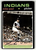 1971 Topps Base Set #454 Mike Paul
