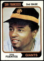1974 Topps Base Set #305 Tito Fuentes