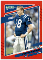 2021 Donruss No Helmet Photo Variation Press Proof Red #148 Peyton Manning