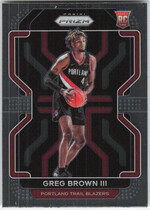 2021 Panini Prizm #291 Greg Brown Iii