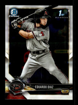 2018 Bowman Chrome Prospects #BCP225 Eduardo Diaz