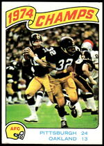 1975 Topps Base Set #526 1974 AFC Champs