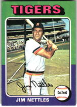 1975 Topps Base Set #497 Jim Nettles