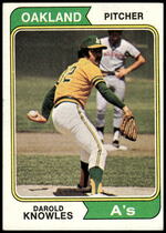 1974 Topps Base Set #57 Darold Knowles