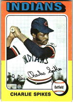 1975 Topps Base Set #135 Charlie Spikes