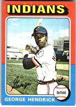 1975 Topps Base Set #109 George Hendrick