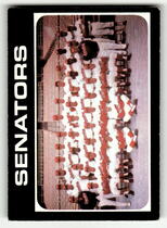 1971 Topps Base Set #462 Senators Team