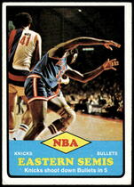 1973 Topps Base Set #62 NBA Eastern Semis