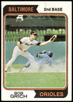 1974 Topps Base Set #109 Bob Grich
