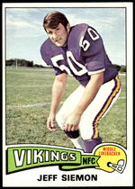 1975 Topps Base Set #268 Jeff Siemon