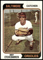 1974 Topps Base Set #488 Andy Etchebarren