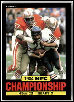 1985 Topps Base Set #7 84 NFC Championship
