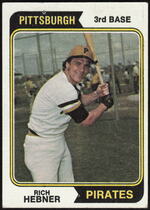 1974 Topps Base Set #450 Richie Hebner