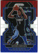 2021 Panini Prizm Red White & Blue Prizm #173 Moses Brown