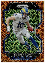 2021 Panini Prizm Prizm Orange Lazer #63 Cooper Kupp