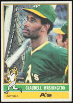 1976 Topps Base Set #189 Claudell Washington