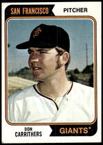 1974 Topps Base Set #361 Don Carrithers