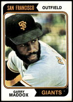 1974 Topps Base Set #178 Garry Maddox
