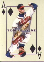2000 Pacific Invincible Diamond Aces #3 Tom Glavine