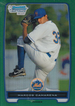 2012 Bowman Chrome Prospects Green Refractors #BCP203 Marcos Camarena