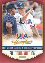 2013 Panini USA Baseball Champions Highlights #8 Davey Johnson