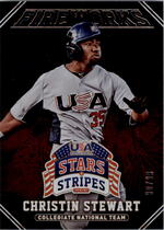 2015 Panini USA Stars and Stripes Fireworks #19 Christin Stewart