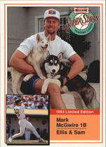 1993 Milk Bone Super Stars #4 Mark McGwire