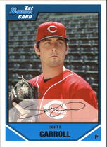 2007 Bowman Chrome Draft Draft Picks #BDPP31 Scott Carroll