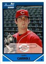 2007 Bowman Draft Draft Picks #BDPP31 Scott Carroll