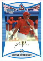 2008 Bowman Chrome Draft Prospects Refractors #BDPP33 Shane Peterson