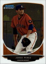 2013 Bowman Chrome Draft Draft Picks #BDPP128 Jorge Perez