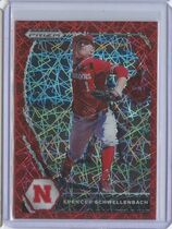 2021 Panini Prizm Draft Picks Red Velocity Prizm #59 Spencer Schwellenbach