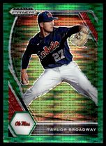 2021 Panini Prizm Draft Picks Green Pulsar Prizm #PDP185 Taylor Broadway