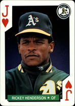 1991 U.S. Playing Cards All Stars #11H Rickey Henderson