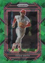 2023 Panini Prizm Green Ice Prizm #46 Ozzie Smith