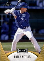 2021 Leaf Draft Gold #2 Bobby Witt Jr.